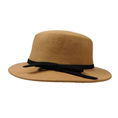 Small Brim Bolero Style Wool Felt Hat - JSA for Women Bolero Hat Jeanne Simmons js7167CM Camel Medium (57 cm) 