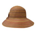 Polybraid Bonnet Cap with Button Accent - Jeanne Simmons Hats Facesaver Hat Jeanne Simmons    
