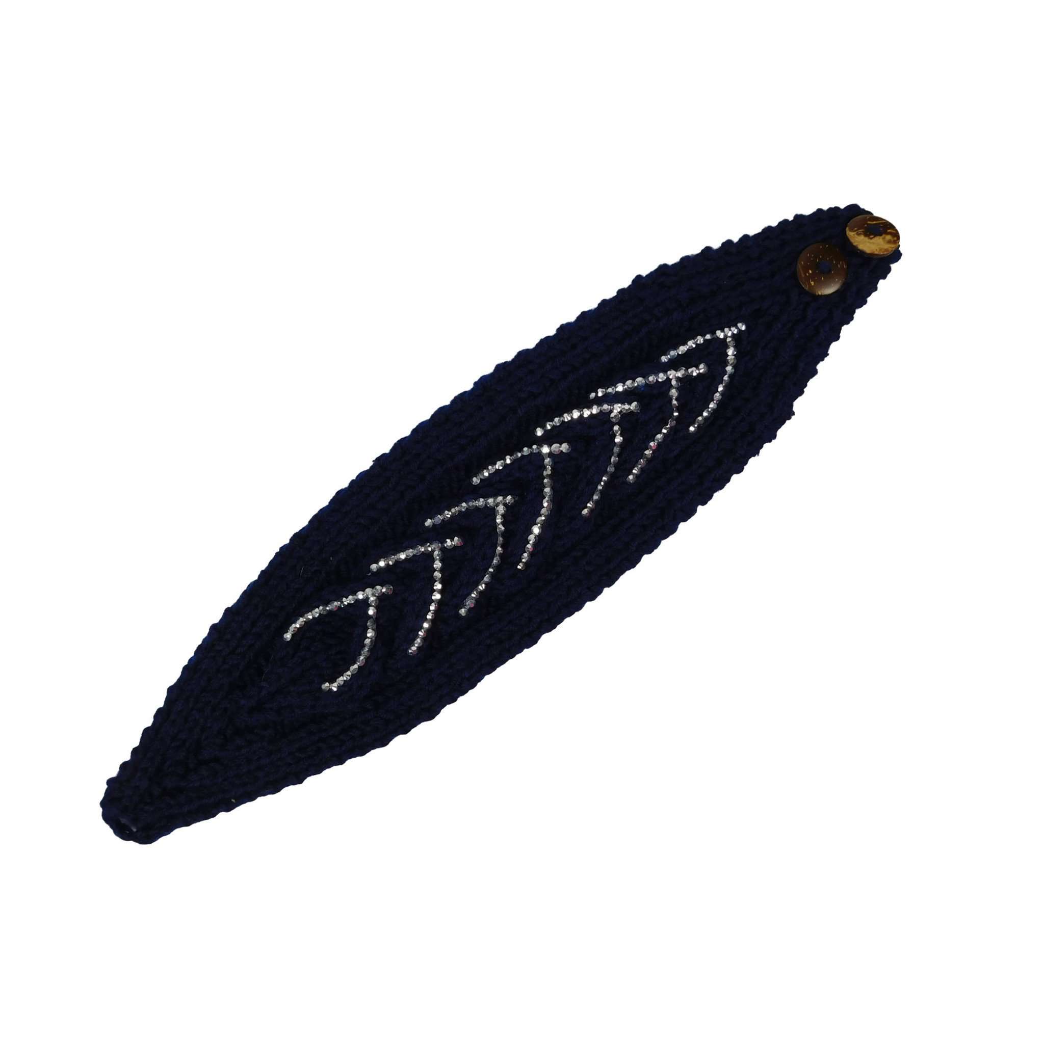 Knit Earwarmer Headband with Rhinestone Detail Headband Ori    
