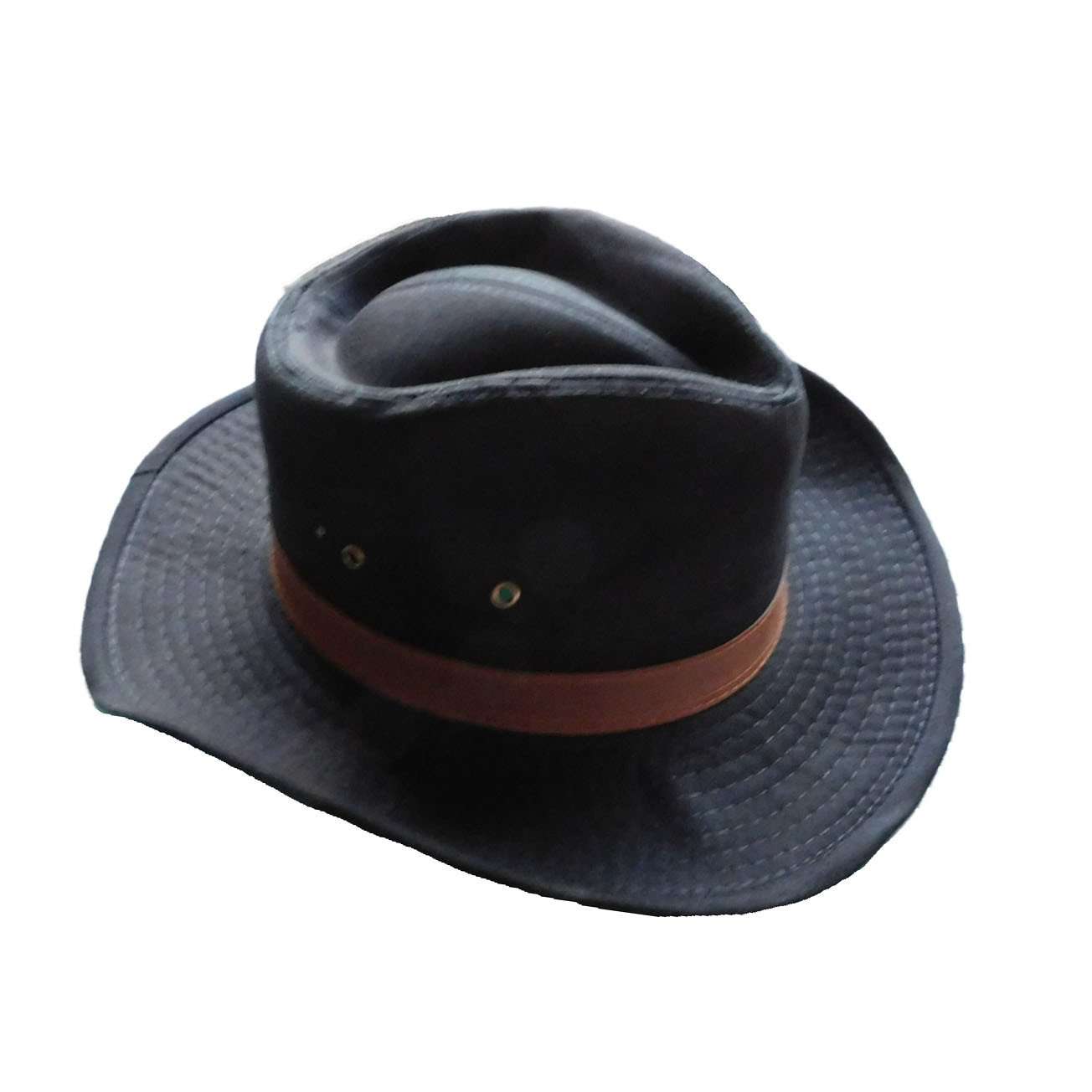 Washed Twill Outback Safari Hat Dorfman Hat Co. MSCT909BKM M Black 