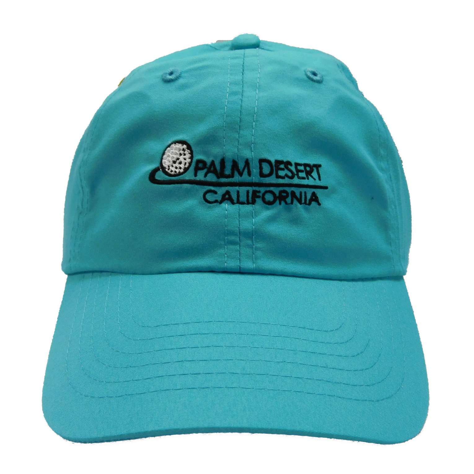Tropical Trends Microfiber Baseball Cap - PALM DESRT Cap Dorfman Hat Co. C0002TQ Turquoise  