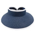 Wrap Around Sun Visor Hat with Contrast Trim by Boardwalk Visor Cap Boardwalk Style Hats da148-1nv Navy  