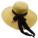 Summer Floppy Hat with Chiffon Bow Floppy Hat Milani Hats WSPS472BN Brown  