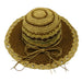 Brown Crochet Toyo Sun Hat Wide Brim Sun Hat Jeanne Simmons    