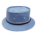 DPC Global Packable Bucket Hat with Snap Brim Bucket Hat Dorfman Hat Co. 830KS-Blue1 Light blue Small (55 cm) 