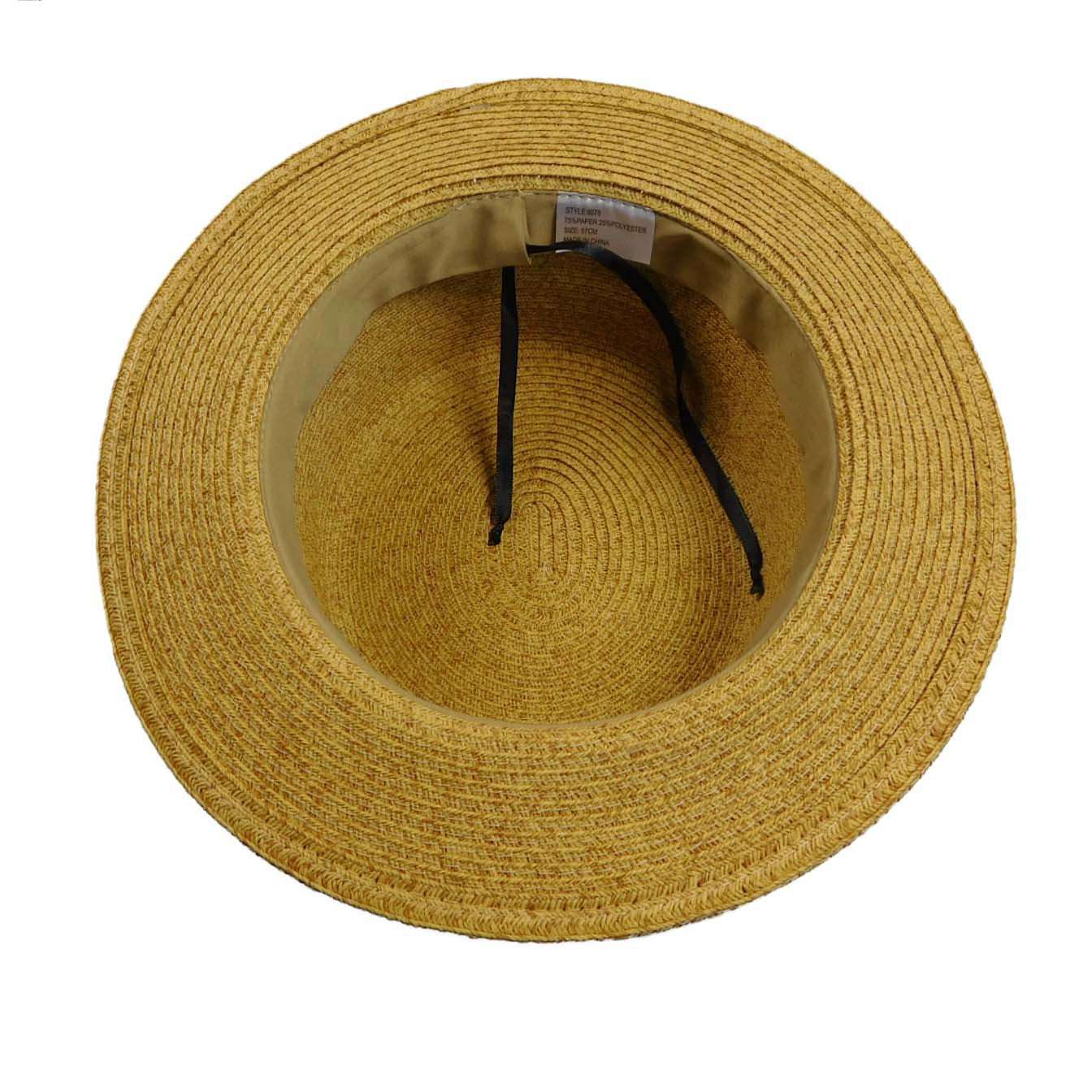 Straw Boater Hat with Striped Band Gambler Hat Boardwalk Style Hats    