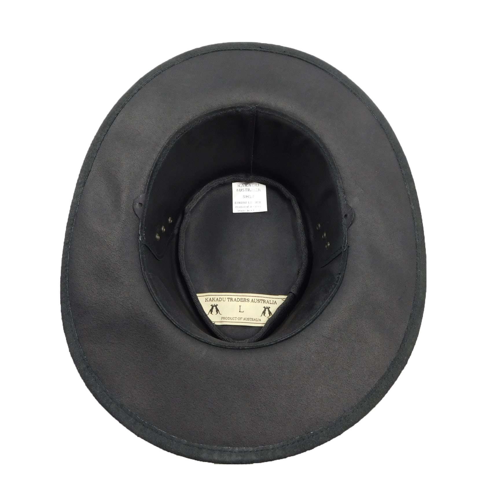 Alice Leather Hat by Kakadu Australia - Black Safari Hat Kakadu    