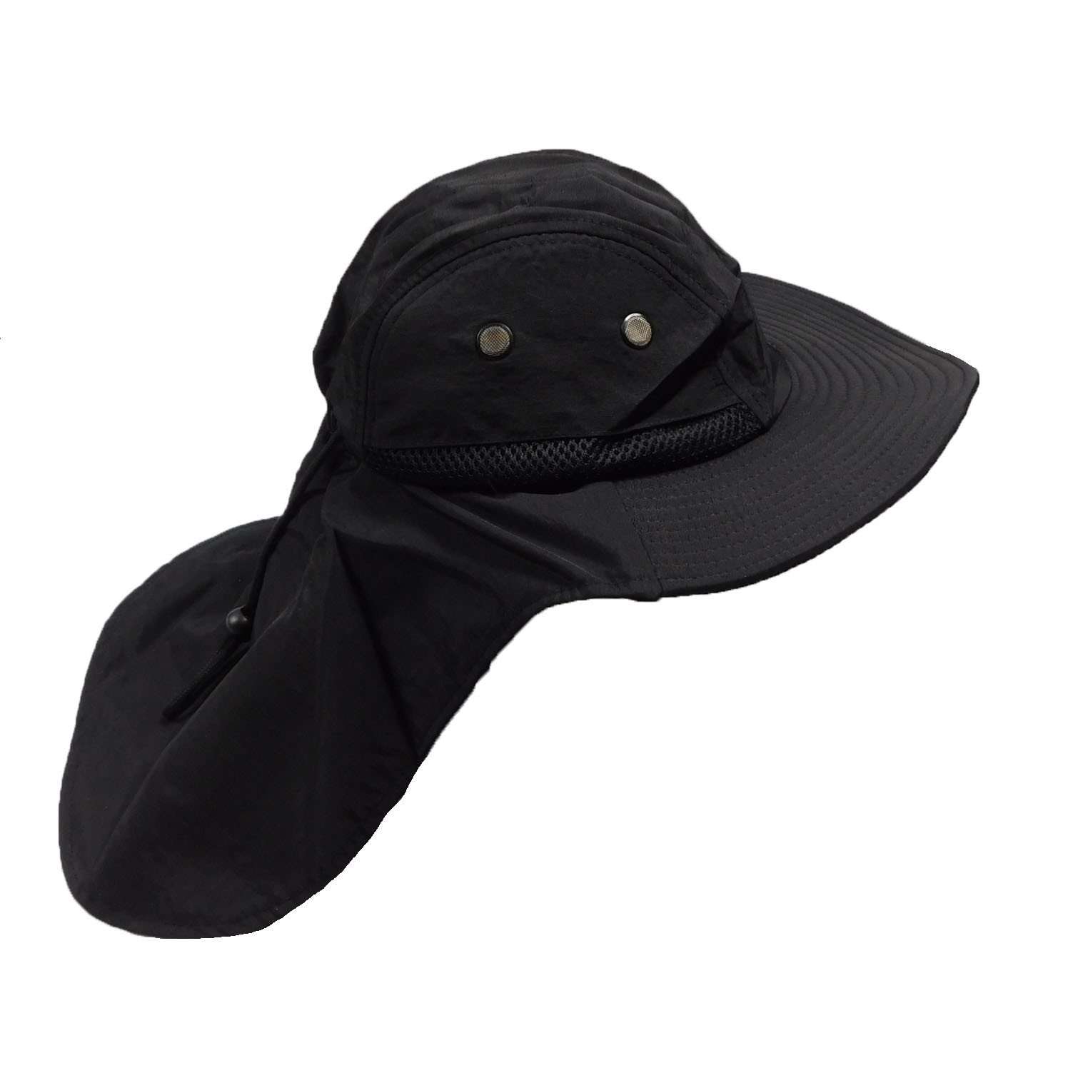 Large Bill Flap Cap - Milani Hats Cap Milani Hats F006-BK Black OS (56-60 cm) 