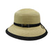 Two Tone Summer Cloche - Karen Keith Cloche Great hats by Karen Keith BT15B Natural  