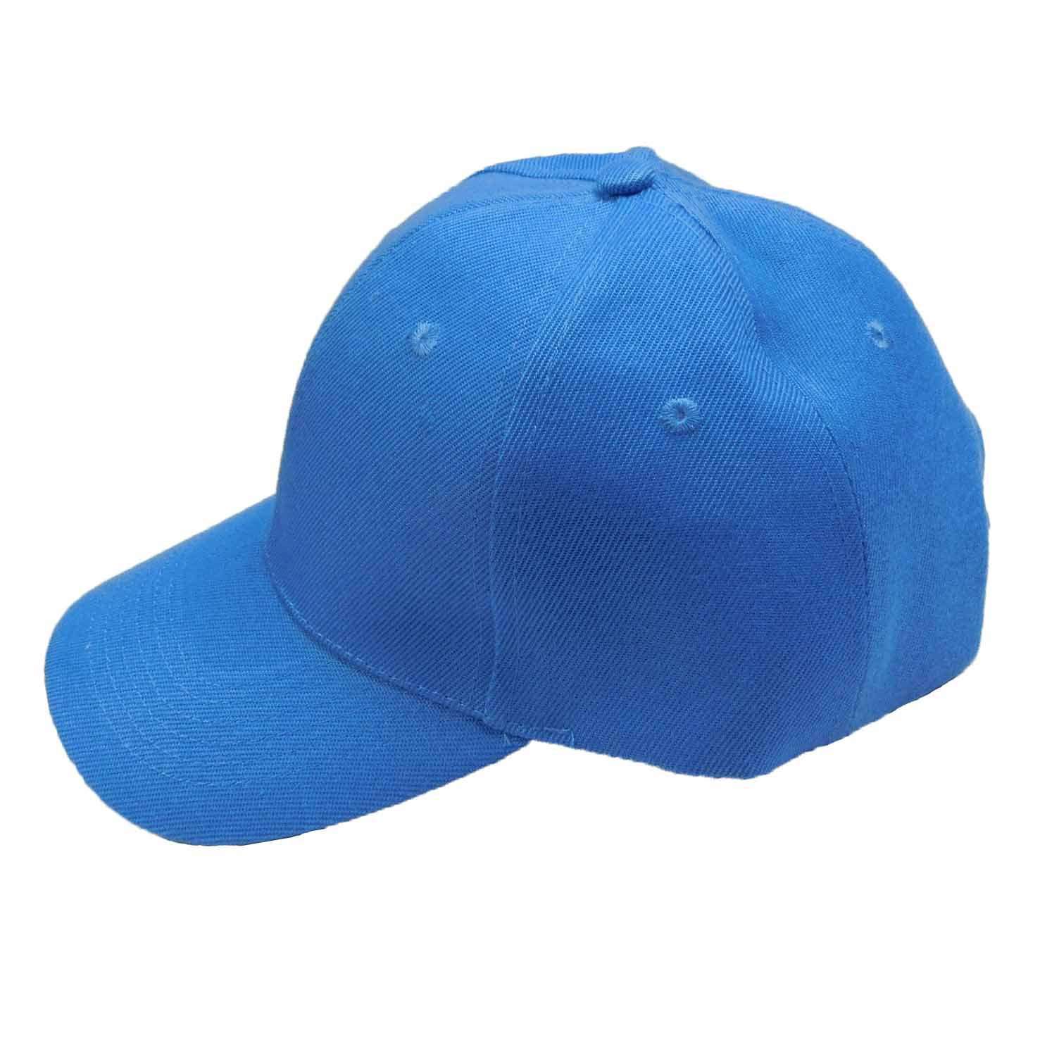 Baseball Cap with Stitched Bill Cap Milani Hats C001BL Sky Blue  