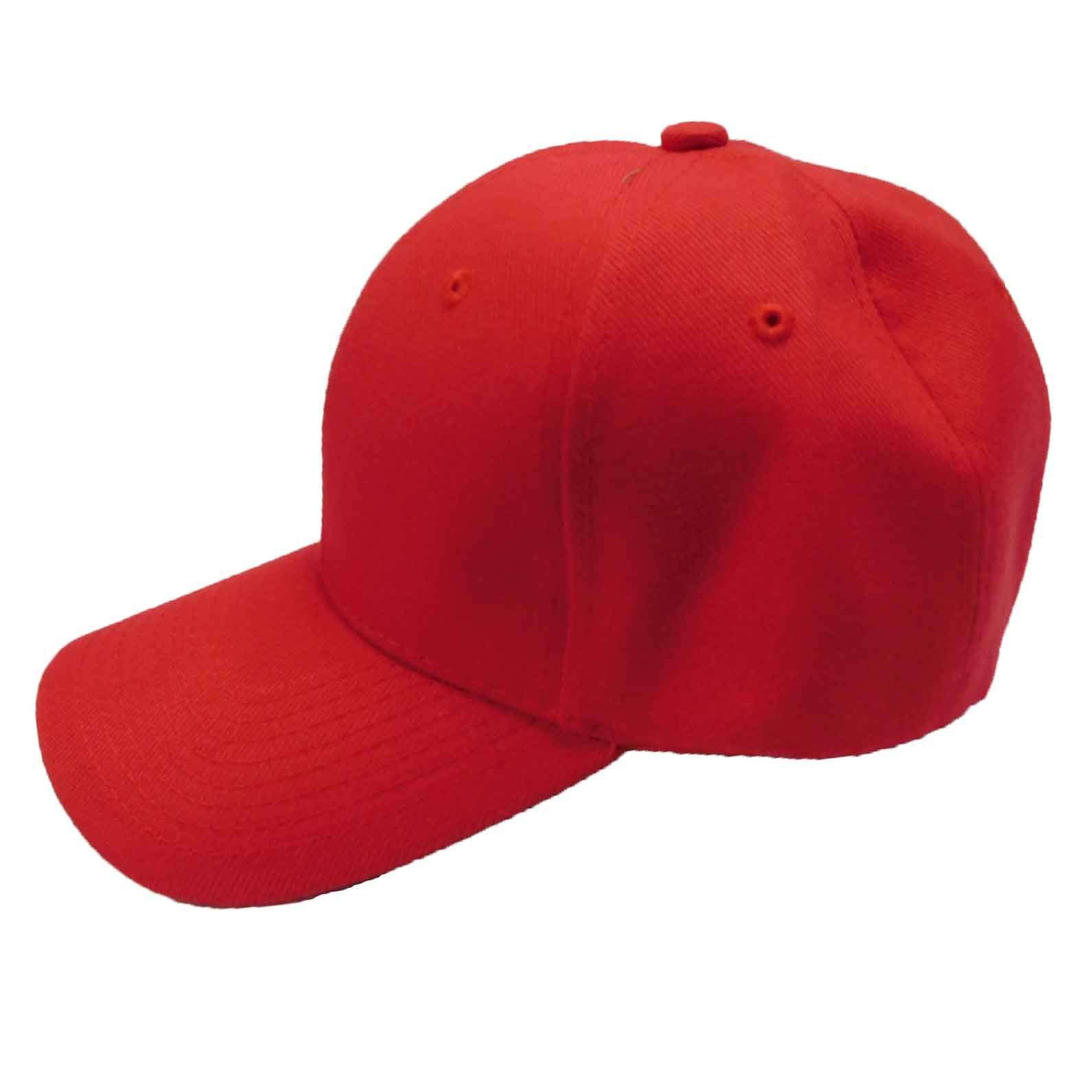Baseball Cap with Stitched Bill Cap Milani Hats C001RD Red  