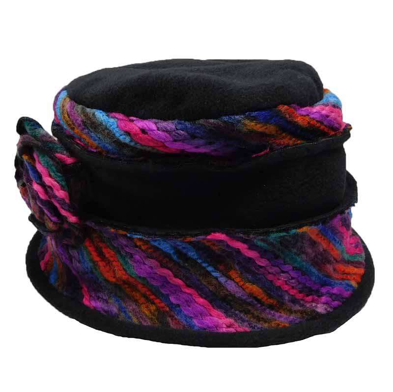 Fleece Beanie with Colorful Thread Accent by JSA for Women Beanie Jeanne Simmons    