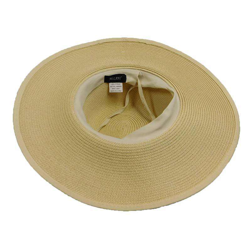 Summer Floppy Hat with Linen Scarf by Milani Floppy Hat Milani Hats    