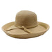 Tweed Braid Kettle Brim Sun Hat - Jeanne Simmons Hats Kettle Brim Hat Jeanne Simmons js8342tnt Tan tweed  