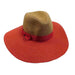 Red Polka Dot Ribbon Bow Safari Hat - Jones New York Safari Hat MAGID Hats    