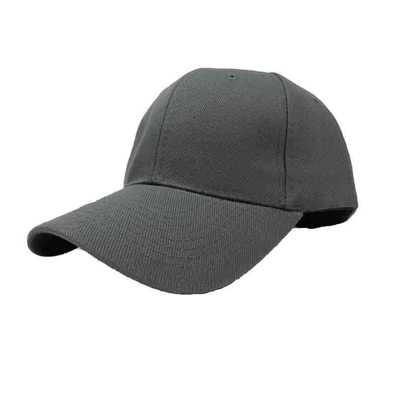 Baseball Cap with Stitched Bill Cap Milani Hats c001DG Dark Grey  