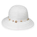 Ellie Bucket Hat - Wallaroo Hats Kettle Brim Hat Wallaroo Hats ELLwh White  