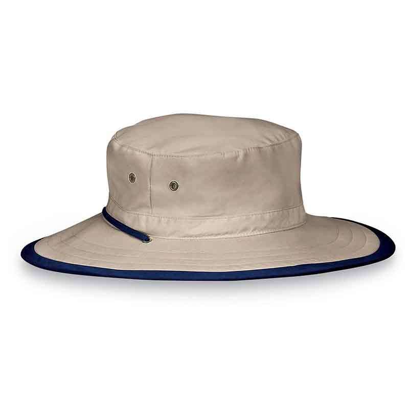 Explorer Boonie Fishing, Hiking Hat - Wallaroo Hats Bucket Hat Wallaroo Hats mexpcmx Camel/Navy Large/XLarge (59-61 cm) 