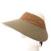 Extra Large Sun Visor Hat with Crocheted Raffia Band - Boardwalk Style Visor Cap Boardwalk Style Hats    
