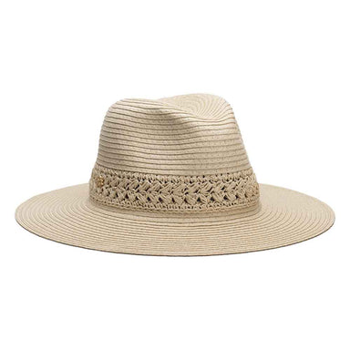 Floppy Safari Hat with Crochet Band - Cappelli Straworld Safari Hat Cappelli Straworld CSW394NT Natural OS 