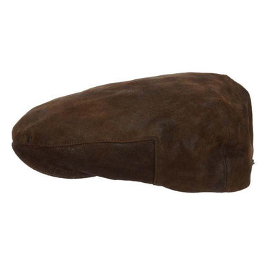 Galway Weathered Leather Flat Cap - Stetson Hat Flat Cap Stetson Hats STW200-BRN2 Brown Medium 