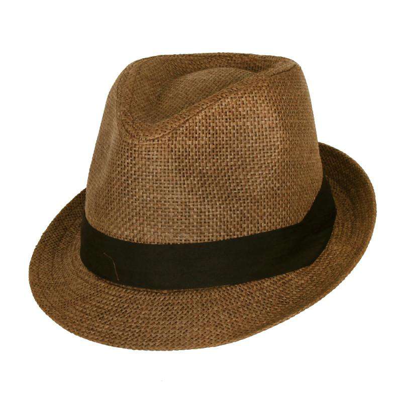 Traditional Summer Fedora Hat - Small to XLarge Hat Sizes Fedora Hat Jeanne Simmons js6759bns Brown S (56cm) 