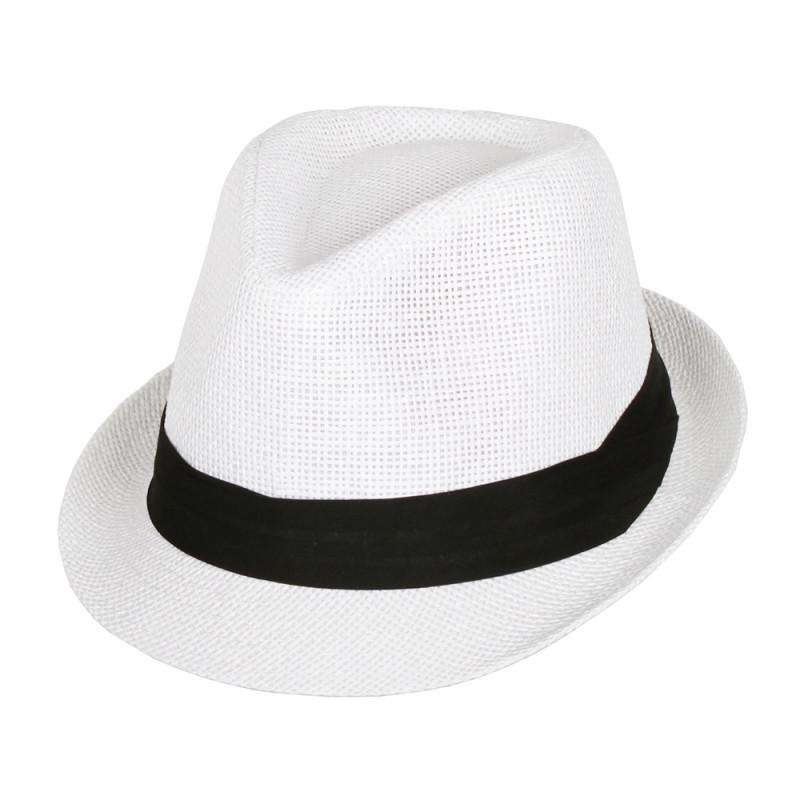 Traditional Summer Fedora Hat - Small to XLarge Hat Sizes Fedora Hat Jeanne Simmons js6759whs White S (56cm) 