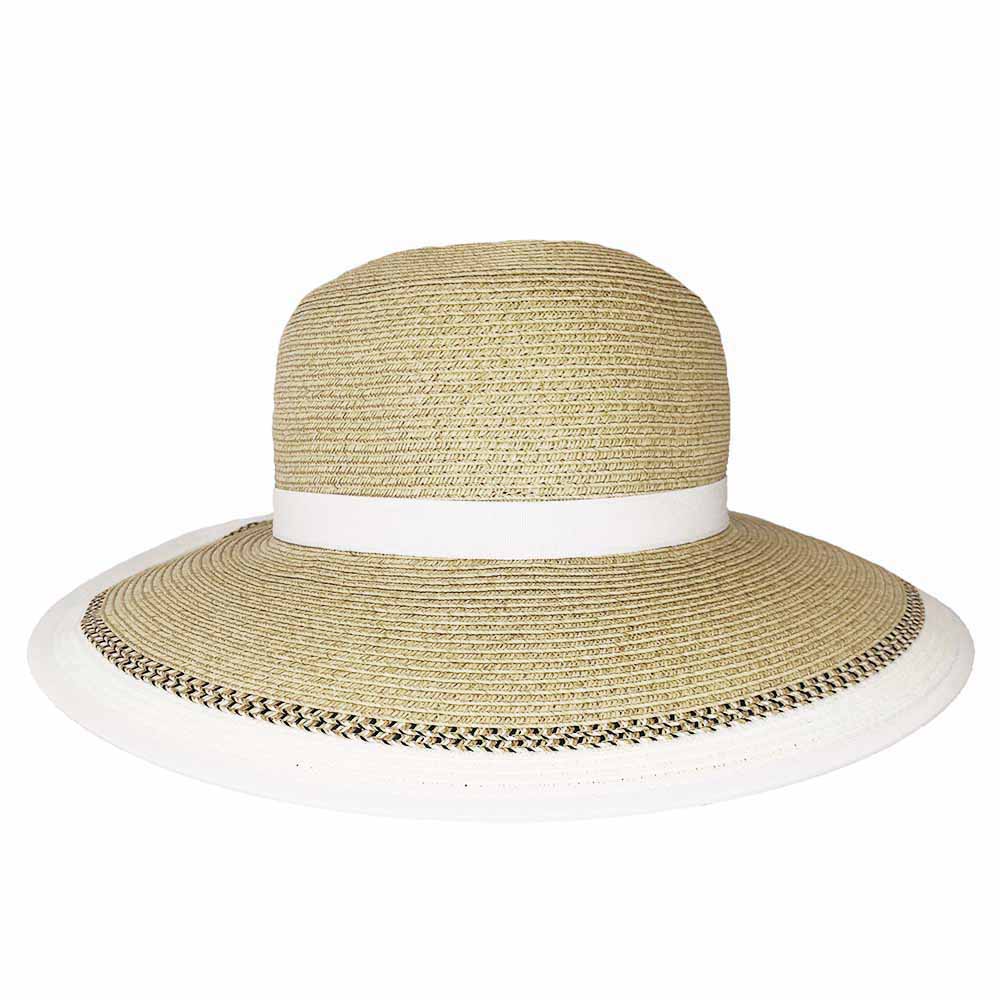 Karen Keith Straw No Back Hat with Ponytail Hole Facesaver Hat Great hats by Karen Keith    