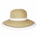 Karen Keith Straw No Back Hat with Ponytail Hole Facesaver Hat Great hats by Karen Keith    