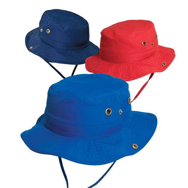 Scala Kid's Nylon  Boonie with Chin Cord Bucket Hat Scala Hats    