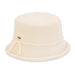 Knit Bucket Hat with Curled Brim - Adora® Wool Hats Cloche Adora Hats AD1349A Ivory Medium (57.5 cm) 