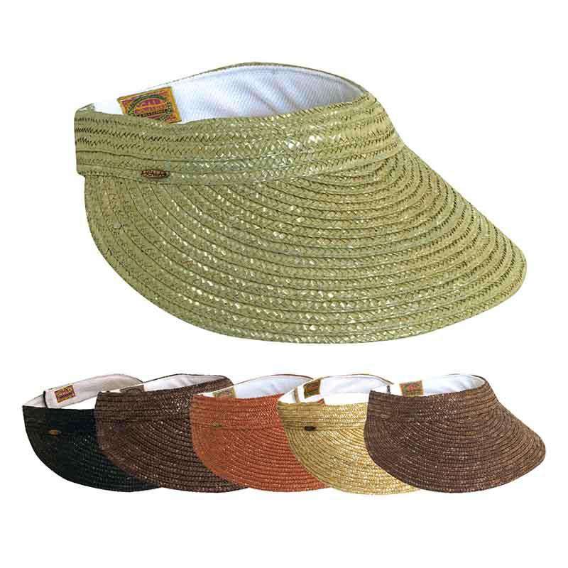 Braided Laichow Sun Visor - Neutral-Basic Colors - Scala Hats Visor Cap Scala Hats    