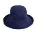 Cotton Up Turned Brim Golf Hat - Scala Hats for Women Kettle Brim Hat Scala Hats LC484-NAVY Navy M/L (57 - 58 cm) 