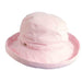 Cotton Up Turned Brim Golf Hat - Scala Hats for Women Kettle Brim Hat Scala Hats LC484-PINK Pink M/L (57 - 58 cm) 