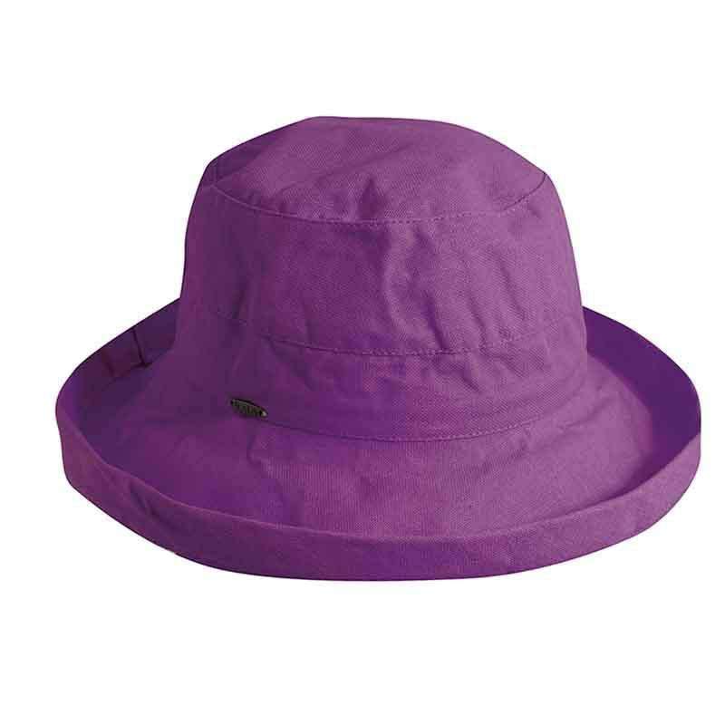 Cotton Up Turned Brim Golf Hat - Scala Hats for Women Kettle Brim Hat Scala Hats    