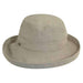 Cotton Up Turned Brim Golf Hat - Scala Hats for Women Kettle Brim Hat Scala Hats LC484-TAUPE Taupe M/L (57 - 58 cm) 