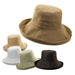 Up Turned Brim Linen Sun Hat in Neutral Colors - Tropical Trends Kettle Brim Hat Dorfman Hat Co.    