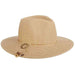 Tweed Braid Toyo Safari Hat with Brass Ring - Tropical Trends Hats Safari Hat Dorfman Hat Co. lp276tt Toast tweed  