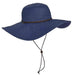 Tropical Trends Wide Brim Sun Hat with Chin Cord Wide Brim Sun Hat Dorfman Hat Co.    