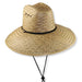 Large Size Straw Lifeguard Hat - JSA Sun Hats Lifeguard Hat Jeanne Simmons JS1715L Natural Large (59 cm) 