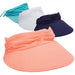 Lycra Swimsuit Sun Visors in Fashion Colors - Tropical Trends Visor Cap Dorfman Hat Co.    