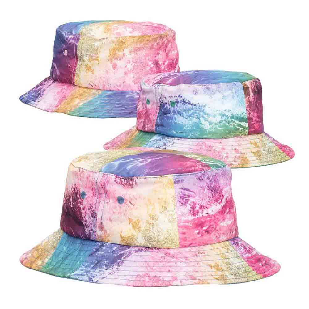 Nylon Bucket Hat with Chin Cord - Scala Kid's Bucket Hat Scala Hats    