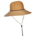 Sewn Ribbon Brim Floppy Hat with Chin Cord - Panama Jack Floppy Hat Panama Jack Hats PJL614TN Tan  