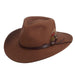 Packable Water Repellent Wool Felt Outback Hat, Small to 3XL - Scala Hats Safari Hat Scala Hats    
