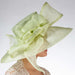 Pale Lime Loopy Bow Wide Brim Sinamay Dress Hat - KaKyCO Dress Hat KaKyCO 11603337 Pale Lime M/L (58 cm) 
