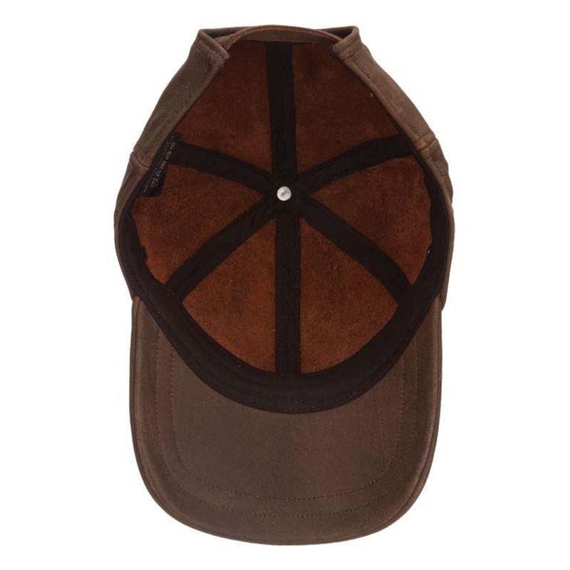 Payton Unstructured Oily Timber Leather Baseball Cap - Stetson Hat Cap Stetson Hats    