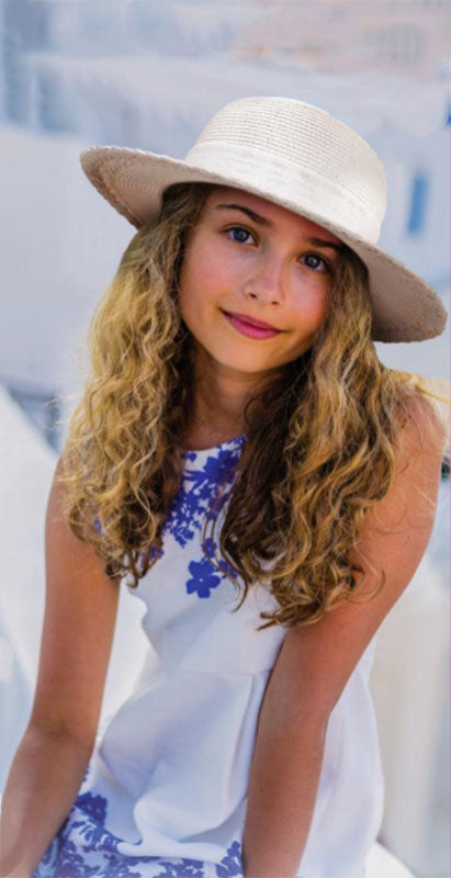 Petite Hats for Small Heads - Linen Bow Straw Wide Brim Sun Hat Wide Brim Sun Hat Sun N Sand Hats    