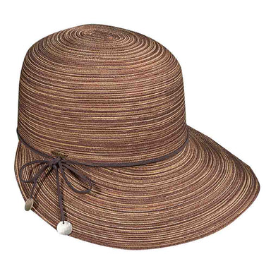 Polybraid Facesaver Cap - Scala Collection Hats Cap Scala Hats LP176 Brown  