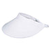 Pro Golf Cotton Sun Visor - Cappelli Hats Visor Cap Scala Hats V229WH White  
