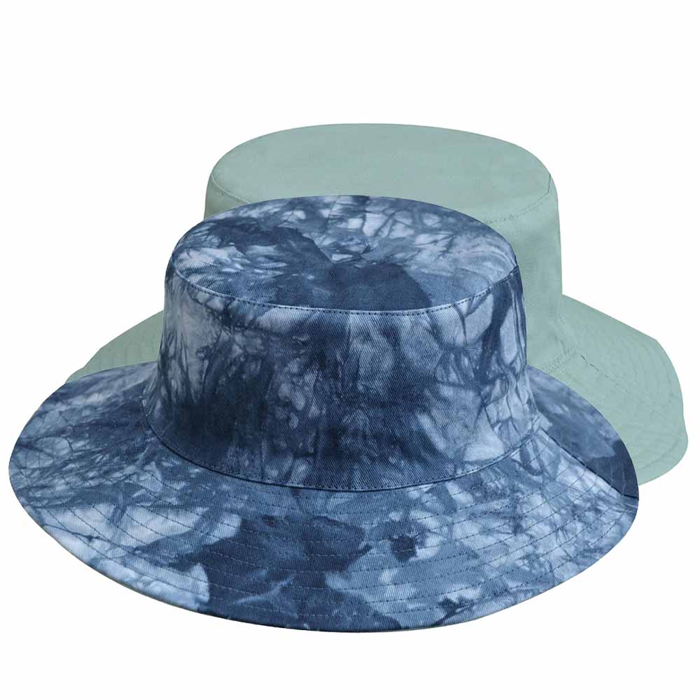 Reversible Tie Dye Bucket Hat - Karen Keith Hats Bucket Hat Great hats by Karen Keith CH15-Bl Navy L/XL (59-60 cm) 